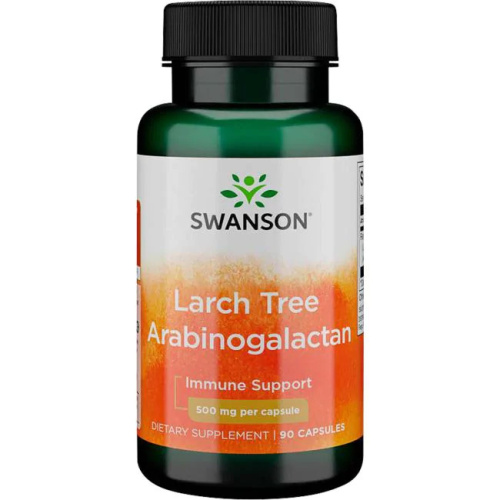 Larch Tree Arabinogalactan 500 mg (Арабиногалактан из лиственницы 500 мг) 90 капсул (Swanson)
