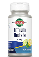 Lithium Orotate 5 mg ActivMelt (Литий Оротат 5 мг) 90 микро таблеток (KAL)
