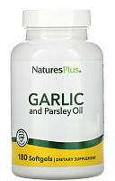 Garlic and Parsley Oil (Масло чеснока и петрушки) 180 гелевых капсул (NaturesPlus)