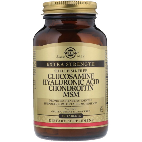 Glucosamine Hyaluronic Acid Chondroitin MSM 60 таблеток (Solgar)