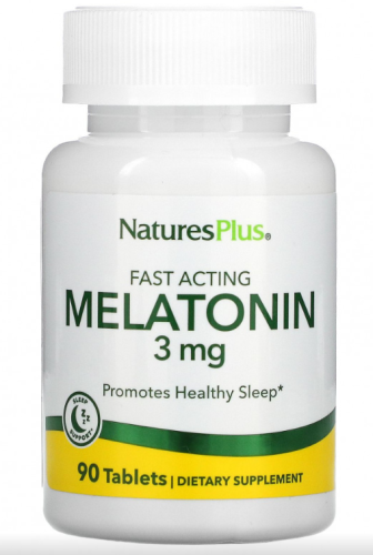 Melatonin 3 mg Fast Acting (Мелатонин 3 мг быстрого действия) 90 таблеток (NaturesPlus)