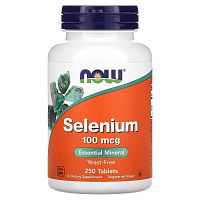 Selenium 100 мкг (Селен) 250 таблеток (Now Foods)