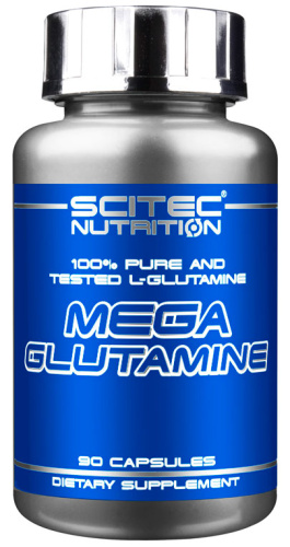 Mega Glutamine 90 капсул (Scitech Nutrition) срок 10.2021