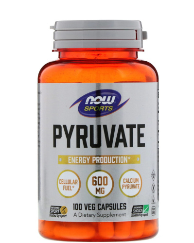 Pyruvate 600 мг (Пируват) 100 вег капсул (Now Foods)