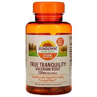 Valerian Root (Корень Валерианы) 530 мг 100 капсул (Sundown Naturals) срок 05.21