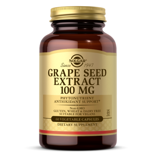 Grape Seed Extract (Экстракт из косточек винограда) 100 мг 60 вег капсул (Solgar)