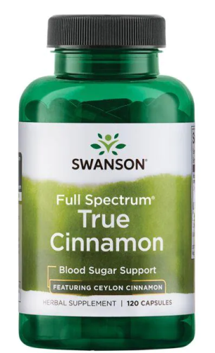 True Cinnamon (Корица полного спектра) 120 капсул (Swanson)
