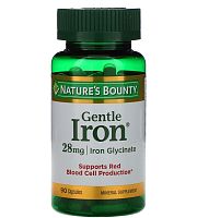 Iron (Железо мягкого действия) 28 мг 90 капсул (Nature's Bounty)