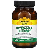 Thyro-Max Support (поддержка щитовидной железы) 60 таблеток (Country Life)