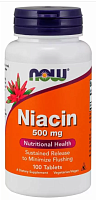 Niacin B3 500 мг (Ниацин Б3) 100 таб (Now Foods)