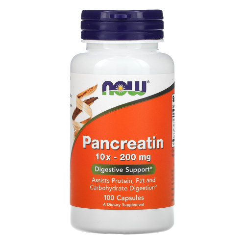 Pancreatin 2000 (Панкреатин) 10x - 200 мг 100 капсул (Now Foods) фото 3