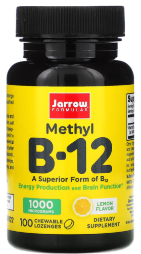 Methyl B-12 1000 mcg (Метил B-12 1000 мкг) 100 жев. таблеток (Jarrow Formulas) фото 2