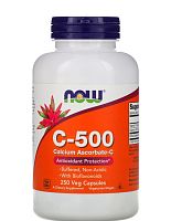 C-500 Calcium Ascorbate-C (Аскорбат кальция) 250 вег капсул (Now Foods)