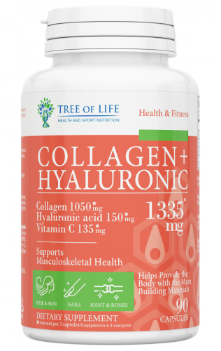 COLLAGEN+Hyaluronic 1335 мг 90 капсул (Tree of Life)