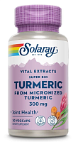 Super Bio Turmeric Root Extract 300 mg (СРОК 12/24) 30 вег капсул (Solaray)