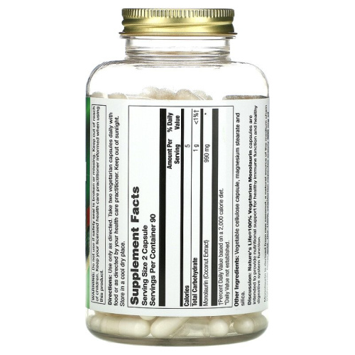 Monolaurin (Монолаурин) 180 вег капсул (Nature's Life) фото 2