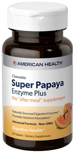 Super Papaya Enzyme Plus (Супер Ферменты Папайи плюс) 90 таблеток (American Health)