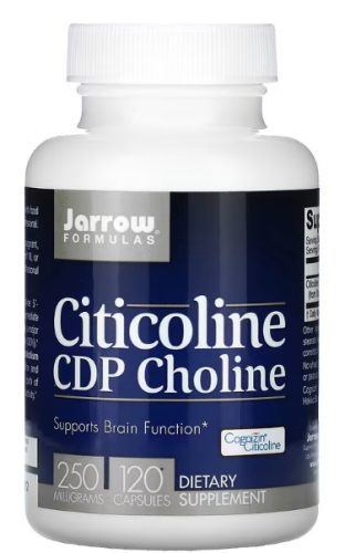 Citicoline CDP Choline 250 mg (Цитиколин ЦДФ-холин 250 мг) 120 капсул (Jarrow Formulas)