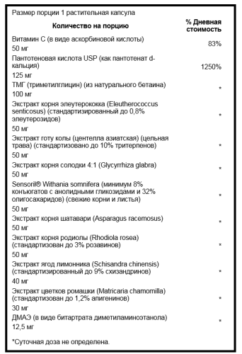 Adrenal Essentials (Основы надпочечников) 60 вег капсул (Swanson) фото 2
