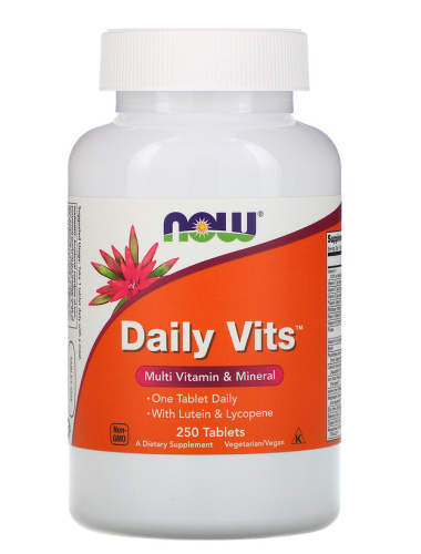 Daily Vits Multi 250 таблеток (Now Foods)