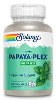 Super Papaya Plex Chewables (Супер Ферменты Папайи) 180 таблеток (Solaray)