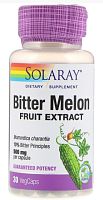 Bitter Melon 500 mg Vital Ext.10% Bitter Principles (Горькая Дыня 500 мг) 30 вег капсул (Solaray)