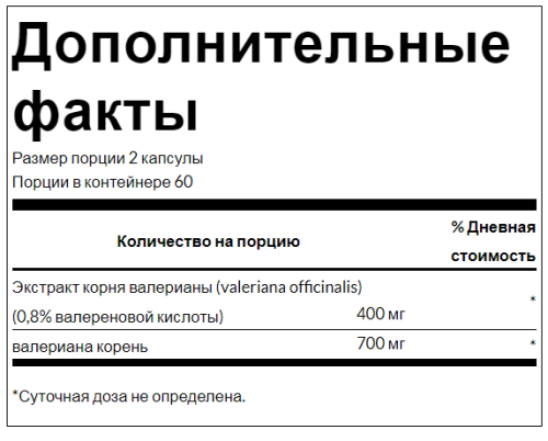 Valerian Root Extract 200 mg (Экстракт корня валерианы 200 мг) 120 капсул (Swanson) фото 2