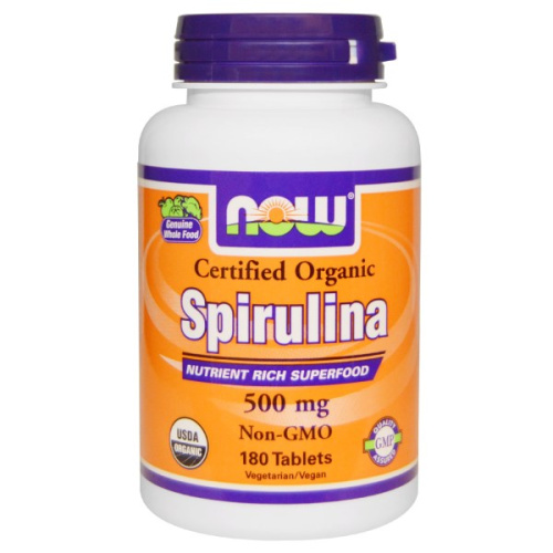 Spirulina 500 мг 180 табл (NOW)