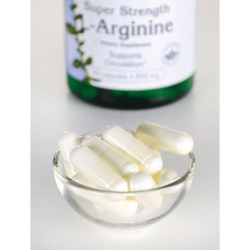 L-Arginine 850 мг (L-Аргинин) 90 капсул (Swanson) фото 3