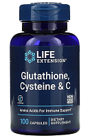 Glutathione Cysteine & C (СРОК 12/24)(Глутатион Цистеин и С) 100 капс (Life Extension)