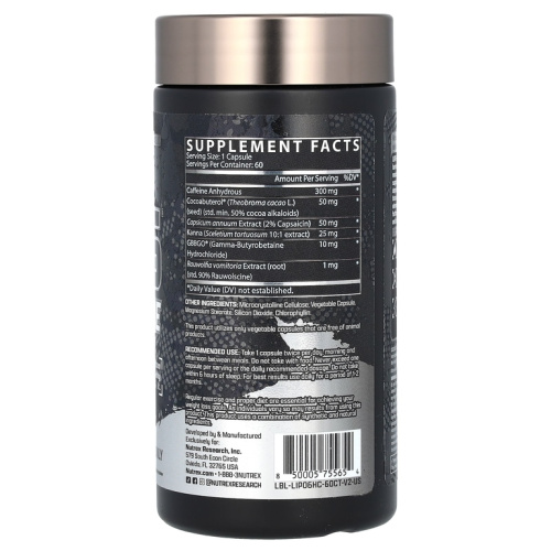 Lipo-6 Hardcore 60 капсул (Nutrex Reserch) фото 2