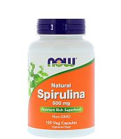 Spirulina 500 мг 120 вег капсул (Now Foods)