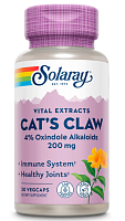 Cat`s Claw 200 mg (Кошачий Коготь 200 мг экстракт) 30 вег капсул (Solaray)