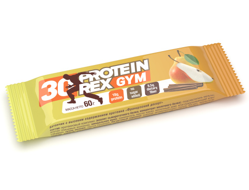 Батончик протеиновый 30% GYM 60 гр (Protein Rex) Батончик протеиновый 30% GYM 60 гр (Protein Rex)