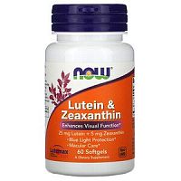 Lutein & Zeaxanthin (Лютеин и Зеаксантин) 60 капсул (Now Foods)