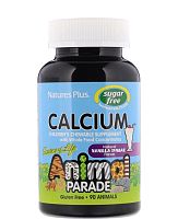 Animal Parade Calcium Sugar Free (Кальций без сахара) 90 таблеток (NaturesPlus) ванильн. мороженое