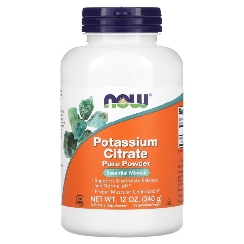 Potassium Citrate Pure Powder (Цитрат калия в порошке) 340 грамм (Now Foods)