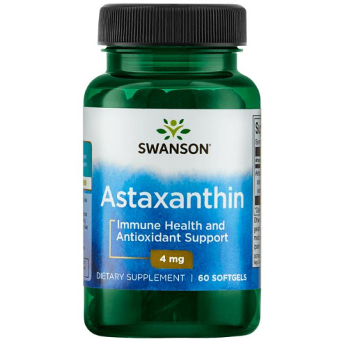 Astaxanthin 4 mg (Астаксантин 4 мг) 60 мягких капсул (Swanson)