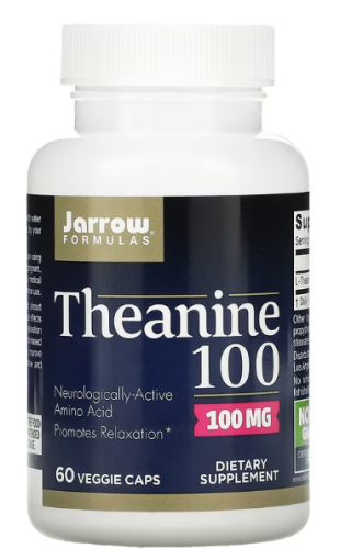 Theanine 100 (Теанин) 100 мг 60 вег капсул (Jarrow Formulas) срок 09.2023