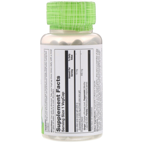 Aloe Vera (Концентрат Геля Алоэ Вера) 100 капсул (Solaray) фото 2