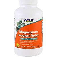 Magnesium Inositol Relax Powder (Магний расслабляющий c инозитолом) 454 грамм (Now Foods)
