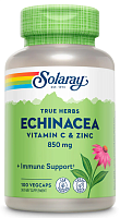 Echinacea 850 mg Vitamin C & Zinc (Эхинацея 850 мг Цинк Витамин С) 100 вег капсул (Solaray)