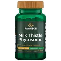 Milk Thistle Phytosome 300 mg (Фитосомы Расторопши 300 мг) 60 капсул (Swanson)