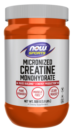 Micronized Creatine Monohydrate 500 g (Креатин Моногидрат 500 г) (Now Foods)