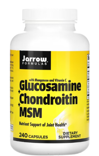 Glucosamine + Chondroitin + MSM (Глюкозамин + хондроитин + МСМ) 240 капсул (Jarrow Formulas)