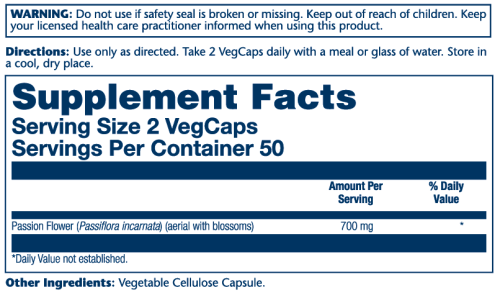 Passion Flower 700 mg (Пассифлора 700 мг) 100 вег капсул (Solaray) фото 8