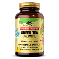 Green Tea leaf extract (Экстракт листьев зеленого чая) 60 вегетарианских капсул (Solgar)