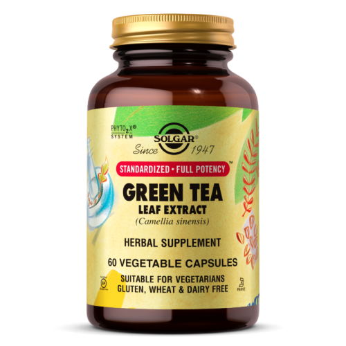 Green Tea leaf extract (Экстракт листьев зеленого чая) 60 вегетарианских капсул (Solgar)