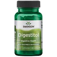 Digestitol with Enzymes & Bioperine (Запатентованная ферментная смесь и биоперин) 60 капс (Swanson)