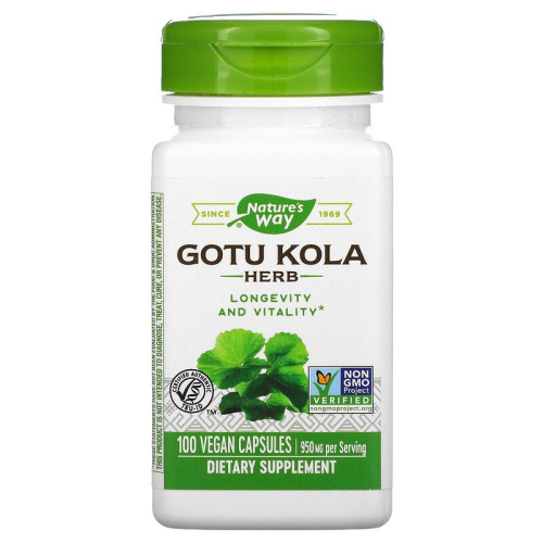 Gotu Kola 950 мг (Готу Кола) 100 вег капсул (Natural Way)